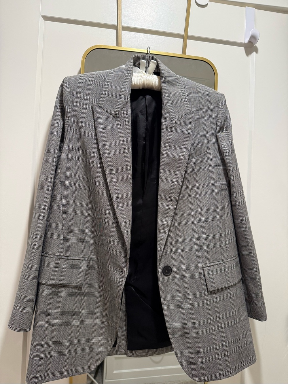 Zara Gray Glen Plaid women Blazer -